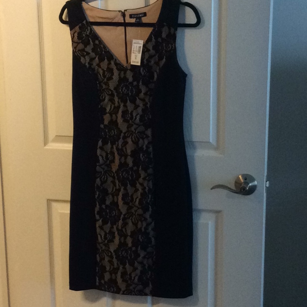 Black slip on sleeveless dress